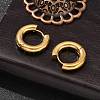 304 Stainless Steel Hoop Earrings EJEW-F339-01G-3
