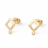 201 Stainless Steel Stud Earring Findings LS-EJEW-A071-21G-1