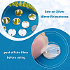 AHADERMAKER 200Pcs Flat Round Acrylic Mirror Sew on Rhinestone FIND-GA0003-69-3