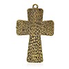 Latin Cross Antique Golden Plated Alloy Resin Big Pendants PALLOY-J099-03AG-2