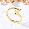 Brass Cuff Rings for Women RJEW-U044-I-1