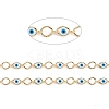3.28 Feet Handmade Brass Oval Link Chains X-CHC-E021-03A-1
