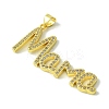 Mother's Day Real 18K Gold Plated Brass Micro Pave Cubic Zirconia Pendants KK-H472-06B-G01-2
