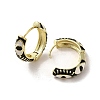 Horse Eye Real 18K Gold Plated Brass Hoop Earrings EJEW-Q797-07G-03-2