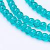 Spray Painted Crackle Glass Beads Strands CCG-Q001-4mm-15-1