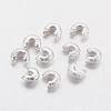 Brass Crimp Beads Covers KK-G015-S-1
