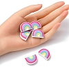 6Pcs Food Grade Eco-Friendly Silicone Focal Beads SIL-YW0001-04E-5
