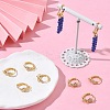 SHEGRACE Brass Micro Pave Clear Cubic Zirconia Hoop Earrings Findings XGR0153G-92G-5