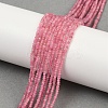 Natural Pink Tourmaline Beads Strands G-P553-F05-01-1