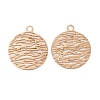 Long-Lasting Plated Brass Filigree Charms KK-K336-24KCG-1