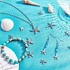 Tibetan Style Alloy Starfish/Sea Stars Shape Pendants TIBEP-PH0001-14AS-RS-2