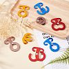 8Pcs 4 Colors Aluminum Alloy Guyline Cord Adjuster TOOL-FH0001-17-4