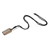 Natural Tiger Eye Rectangle Pendant Necklace with Nylon Cord for Women NJEW-C001-01B-02-3