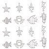 16Pcs 8 Style 201 Stainless Steel Links connectors STAS-BC0007-25-1