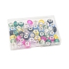 48Pcs 8 Colors Handmade Glass European Beads GLAA-FS0002-14-6