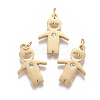 316 Surgical Stainless Steel Pendants STAS-L242-03G-1