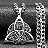 201 Stainless Steel Enamel Pendant Necklaces NJEW-P293-02P-1