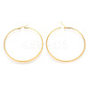 304 Stainless Steel Big Hoop Earrings EJEW-J226-001G-2