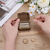Rectangle Wood Championship Rings Display Boxes CON-WH0089-120-3