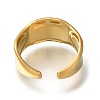 304 Stainless Steel Open Cuff Ring RJEW-F161-02G-22-3