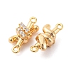 Brass Rhinestone Pendants KK-E793-21G-2