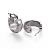 304 Stainless Steel Hoop Earrings EJEW-F188-23P-2