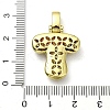 Brass Micro Pave Clear Cubic Zirconia Pendants KK-M279-01G-T-3
