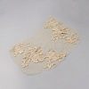 3D Flower Polyester Embroidery Sew on Appliques PATC-WH0016-02A-2