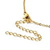 Colorful Cubic Zirconia Constellation Pendant Necklace NJEW-H166-01H-4