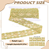 5 Yards Polyester Flower Lace Ribbon with Paillettes SRIB-LP0001-20B-2