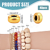 40Pcs 925 Sterling Silver Spacer Beads STER-PH0001-78-2