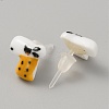 Cute Cartoon Animal Porcelain Stud Earrings EJEW-TAC0001-03B-2