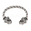 Viking 304 Stainless Steel Open Cuff Bangles for Men BJEW-U001-07A-G-2