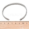 Retro 316 Surgical Stainless Steel Cuff Bangles BJEW-C142-14B-AS-5