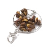 Tree of Life Wire Wrapped Natural Mixed Gemstone Pendant Decorations HJEW-JM01876-5