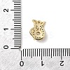 Bag Shape Brass Pave Clear Cubic Zirconia Cabochons KK-A275-33B-G-3