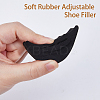 14 Pairs 2 Colors Rubber Adjustable Shoe Filler FIND-HS0001-99-3