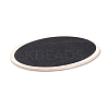 Oval Wooden Mini Chalkboard Signs AJEW-M035-01-3