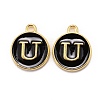 Golden Plated Alloy Charms LS-ENAM-S118-02U-1
