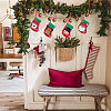 12Pcs 4 Styles Cloth Christmas Stocking Gift Bag Pendant Decoration FIND-SP0020-60B-5