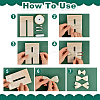6Pcs Wooden Bowknot Making Template DIY-NB0014-47-3