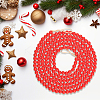 Wood Round Beads Pendant Decorations for Christmas Decorations HJEW-WH20003-49A-3
