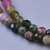Natural Multicolor Tourmaline Beaded Necklaces NJEW-K114-B-A15-2