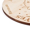 Wooden Carved Cup Mats AJEW-P103-01J-3