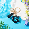 1Pc Resin Letter Keychains KEYC-TADJ0001-09G-4