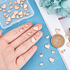 42Pcs 3 Size PVD Vacuum Plating 304 Stainless Steel Stamping Blank Tag Charms STAS-UN0020-49RG-2