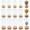 15Pcs 3 Styles Glass Dome Cloche Cover AJEW-YW0001-31-1