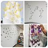 96Pcs 8 Styles PET 3D Butterfly Wall Stickers DIY-TA0013-12A-8