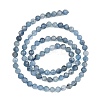 Natural Devil Blue Aquamarine Beads Strands G-NH0073-B01-4mm-3