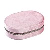 Italian Velvet Double Layers Jewelry Set Storage Zipper Boxes CON-G023-10A-1